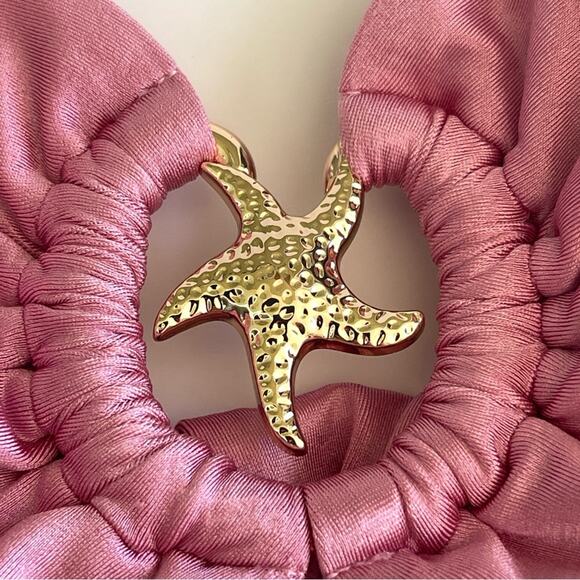 Anthropologie X L*Space  Swim Top Jasper Strapless Top Shiny Pink - Picture 5 of 14